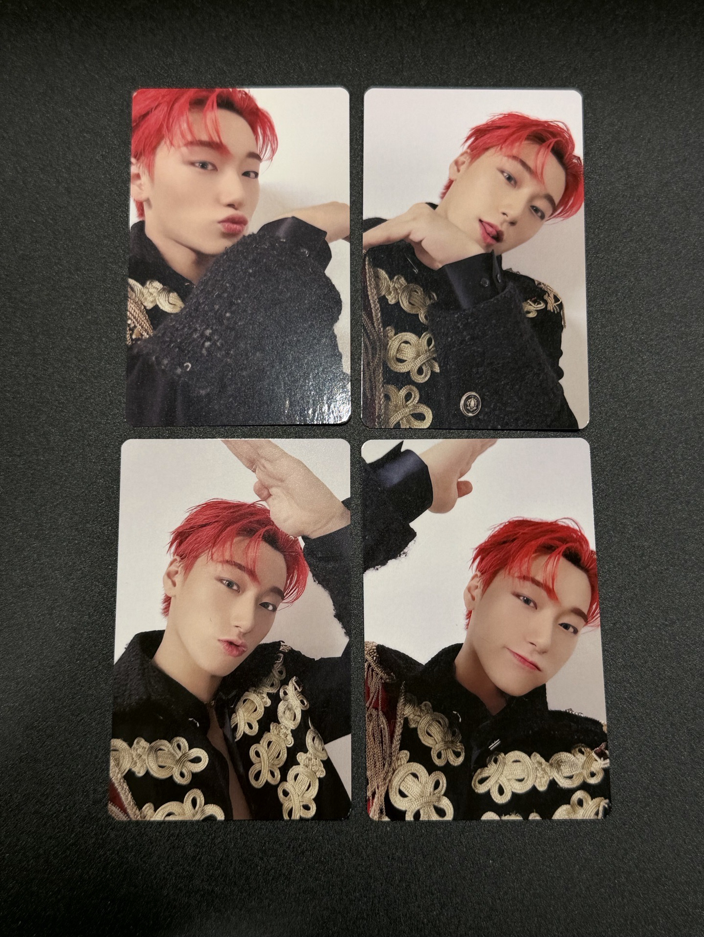 四格愛心紅髮傘🐱