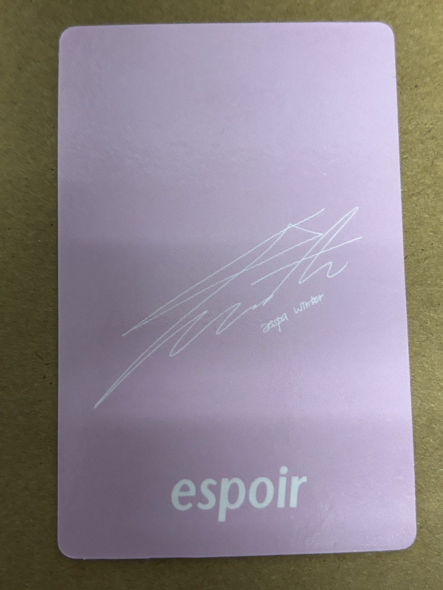 aespa Winter 冬天 代言卡 espoir4.0 冬-78