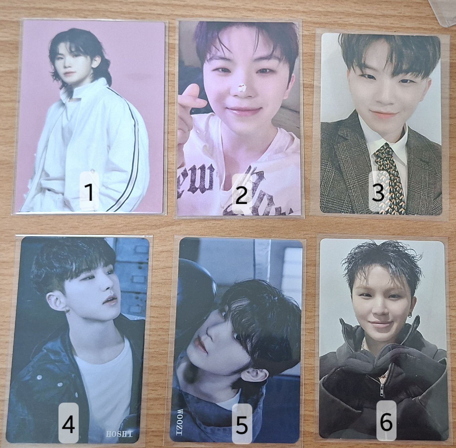 勳.榮 小卡/ hoshi woozi