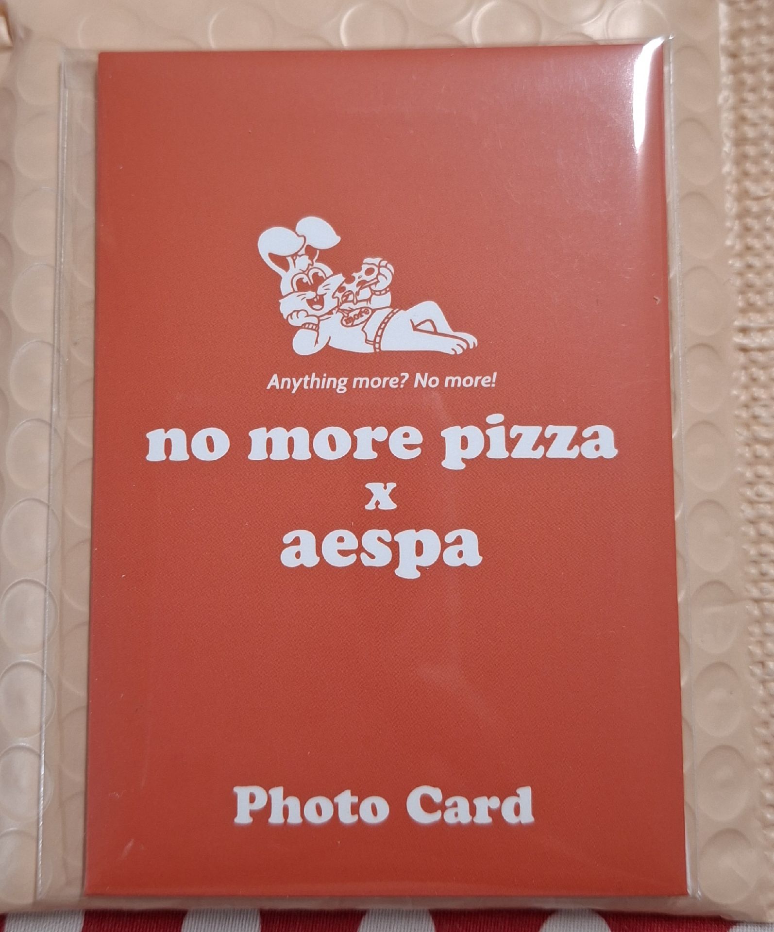 未拆aespa披薩代言卡2.0