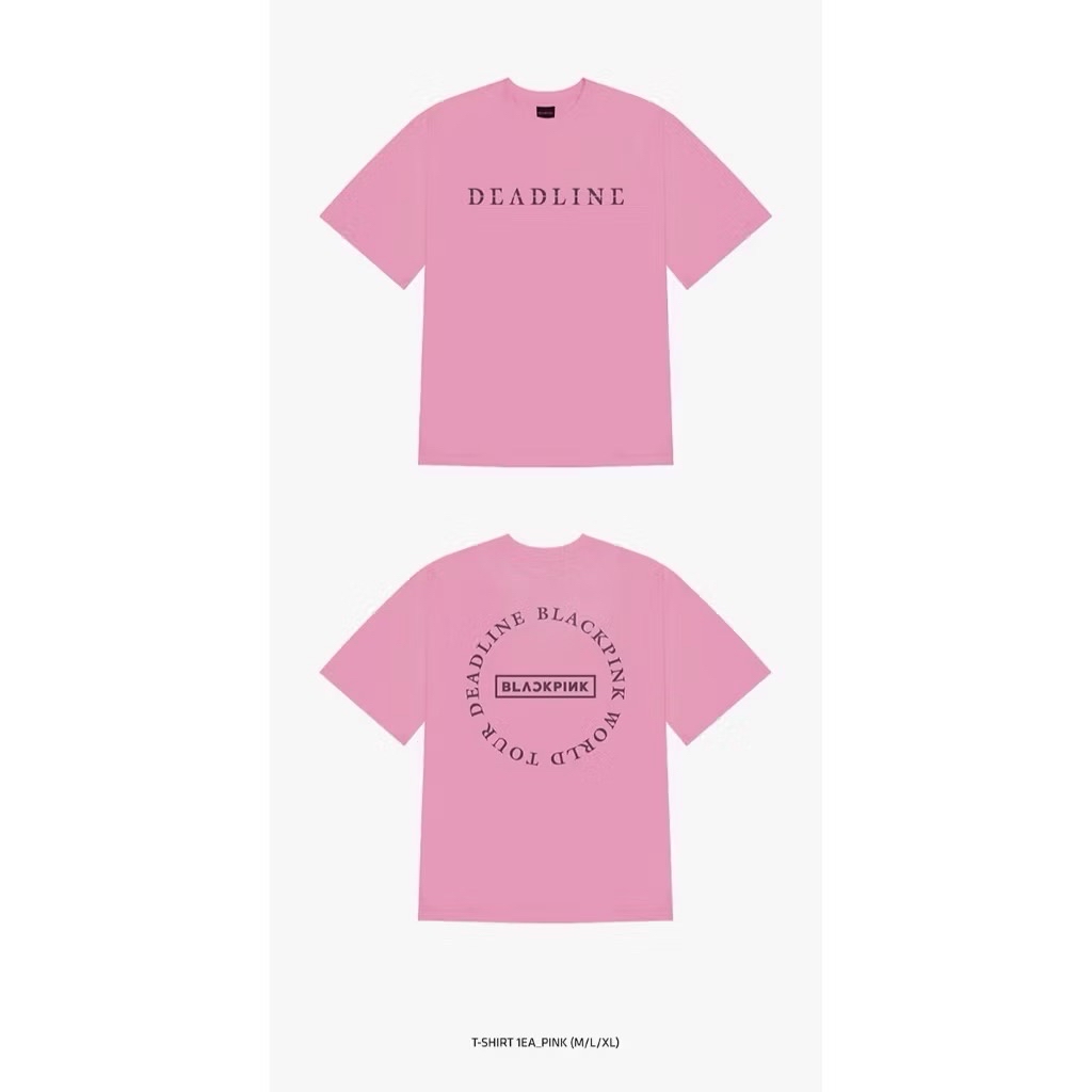 BLACKPINK [DEADLINE] World Tour MD PART.2 ROUND LOGO T-SHIRT