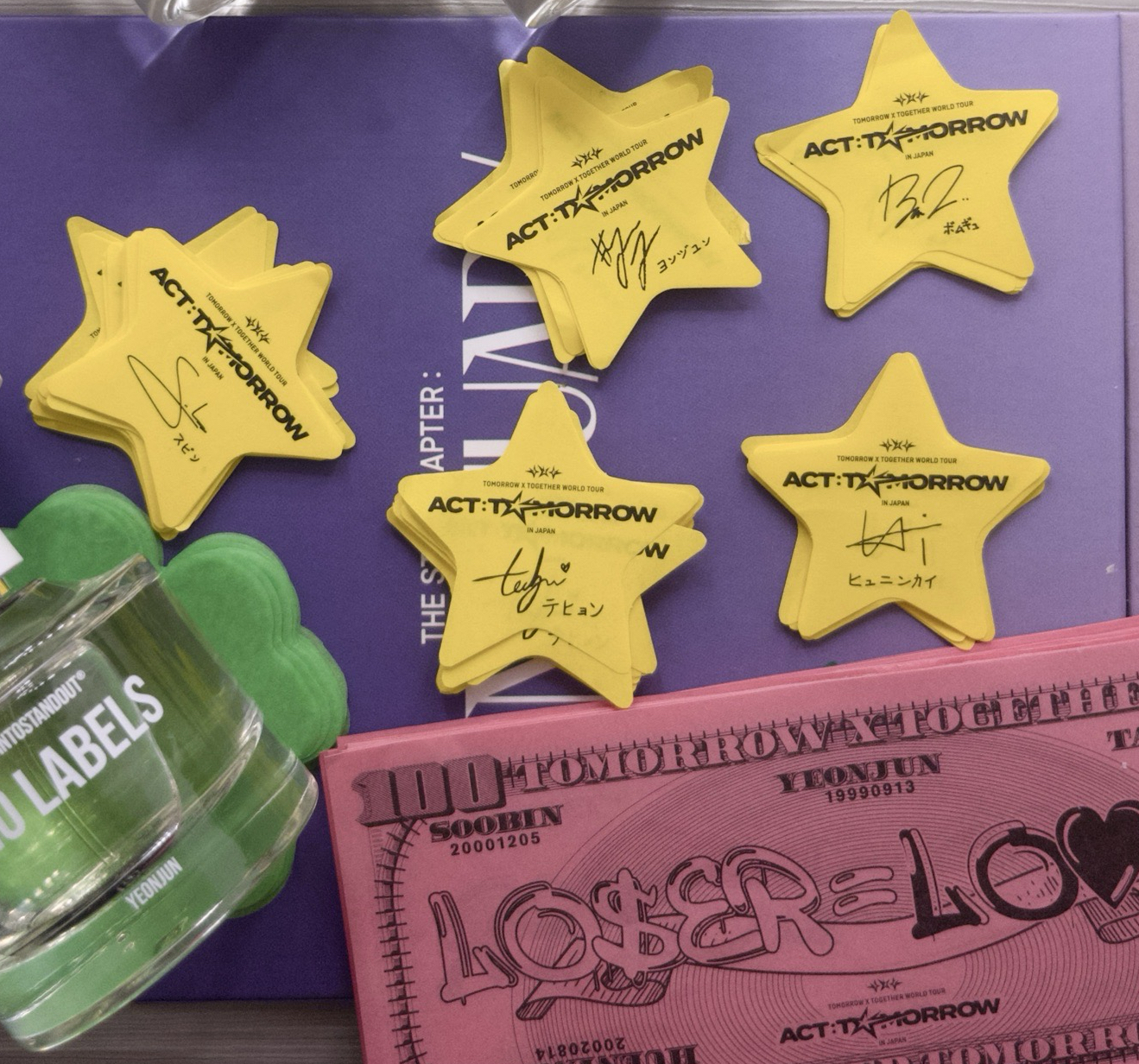 txt 日巡 韓場 粽卡 act:tomorrow zone卡