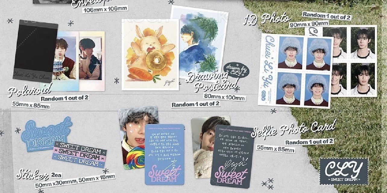 崔立于專輯 隨機內容物 小卡 拍立得 明信片 貼紙