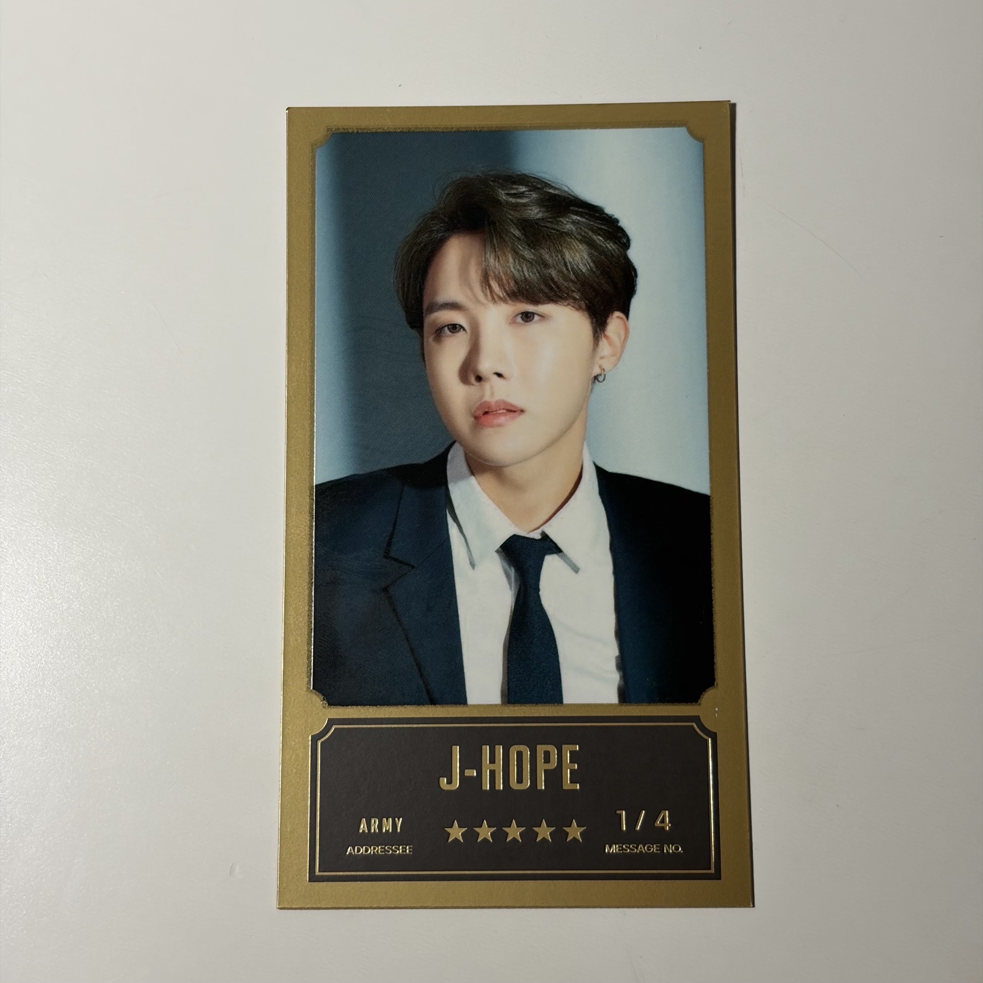 BTS BBC 隨機訊息卡（錫五星）