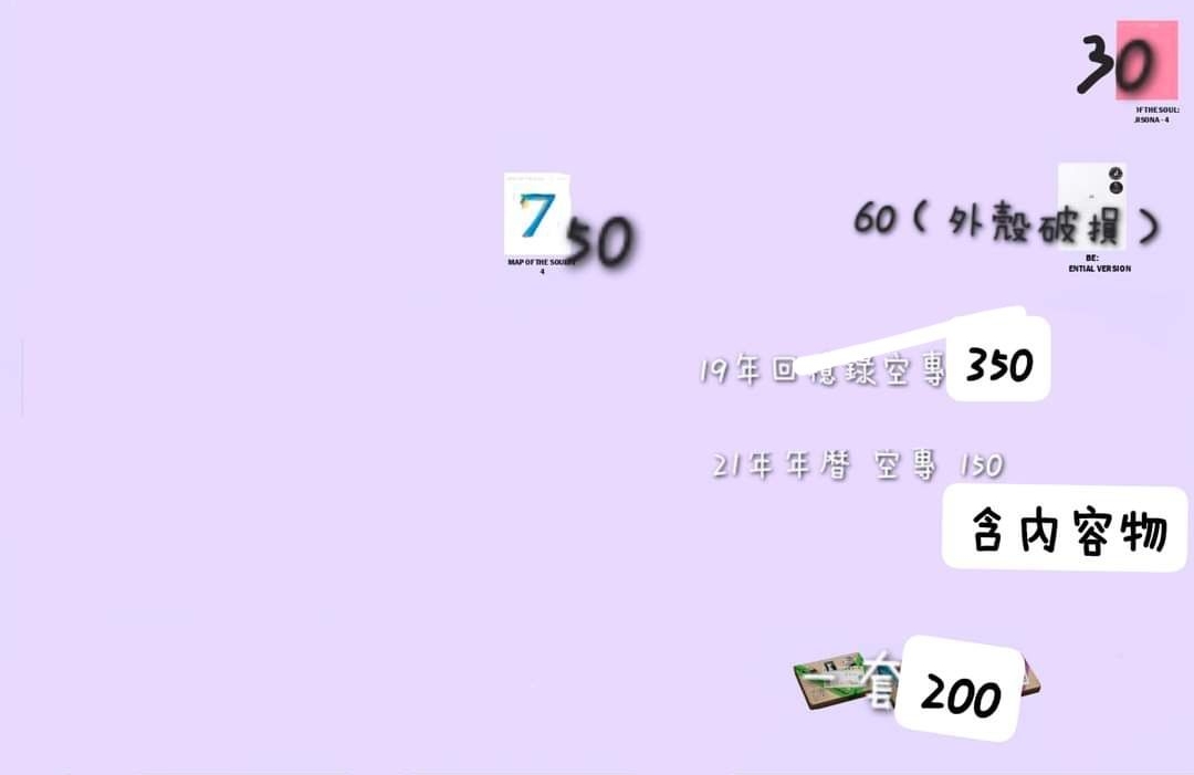 BTS 賣場 小卡/特典/周邊