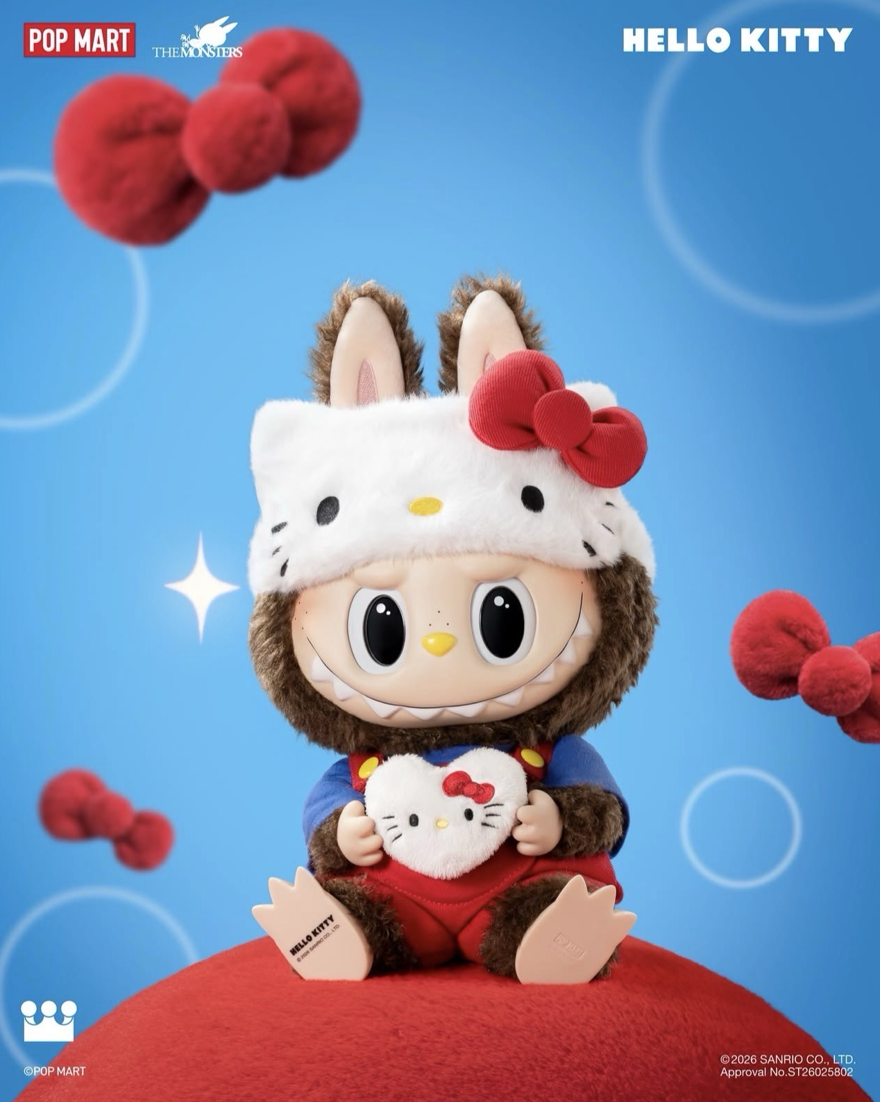 THE MONSTERS x HELLO KITTY-搪膠毛絨公仔