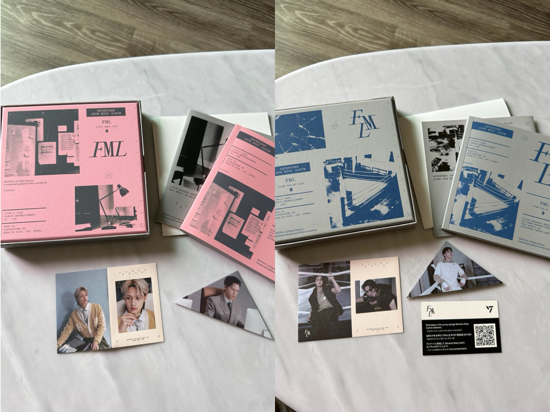 迷10 藍粉版兩張