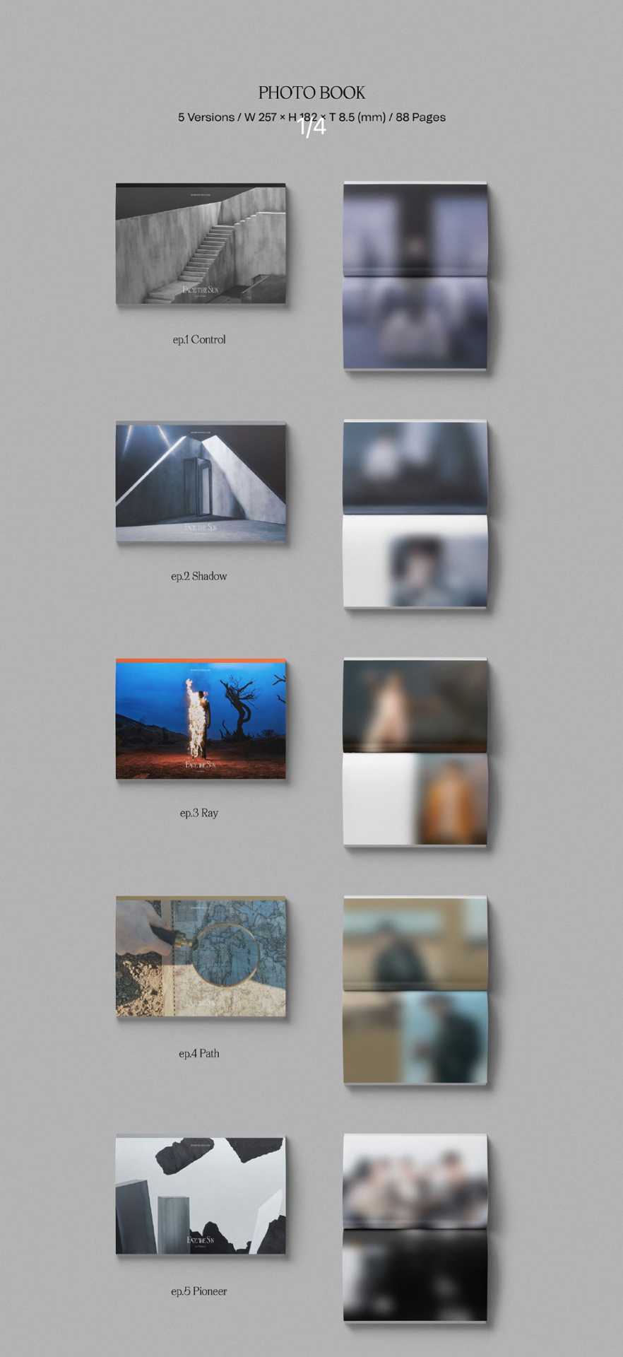 正四  photo book五本