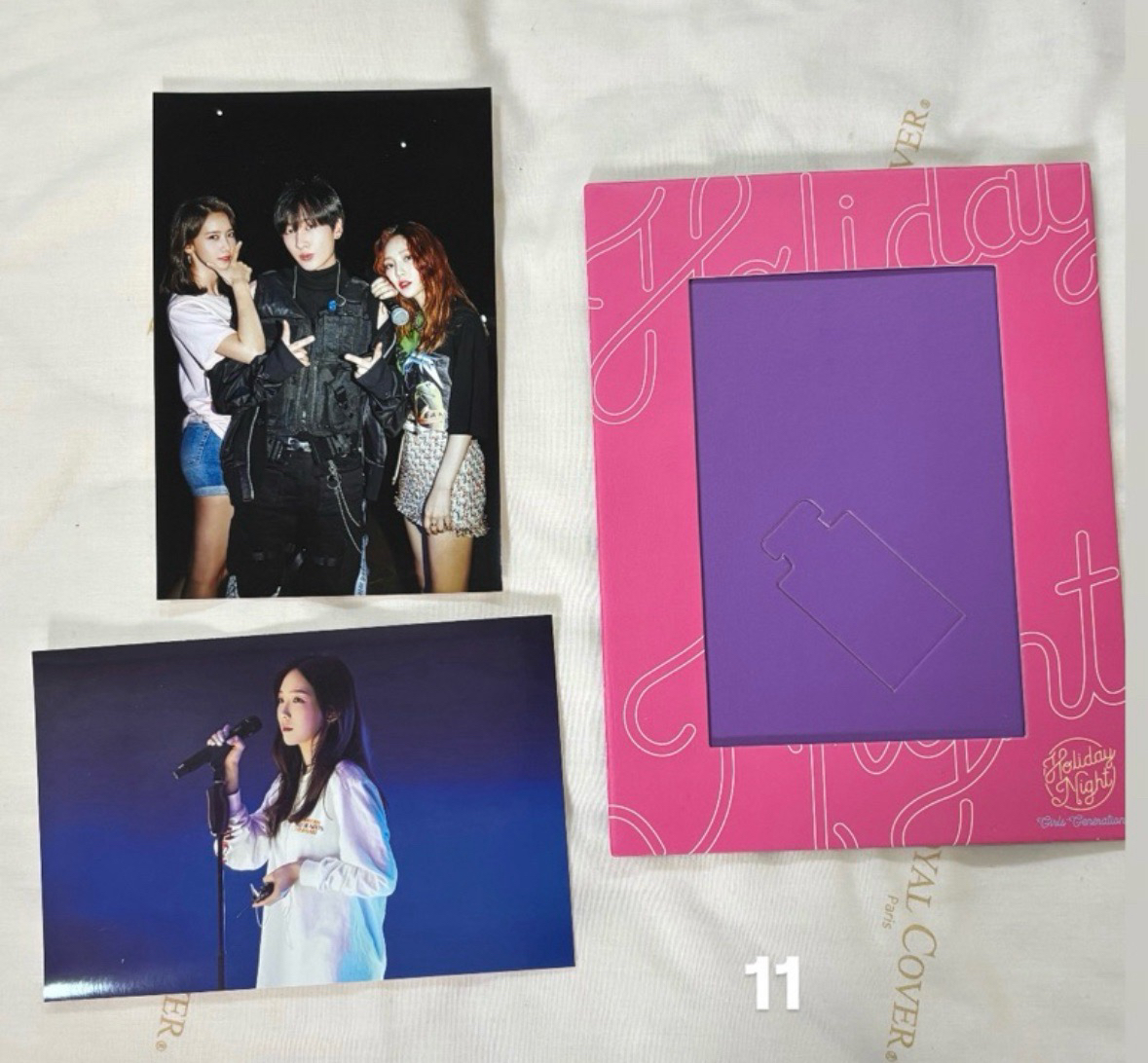 少女時代holiday紙相框+太妍潤娥照片