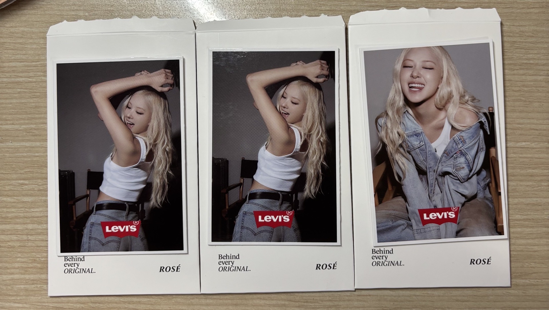 Blackpink rosé Rosie Levi’s 小卡