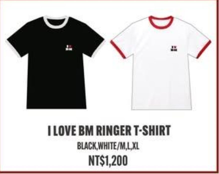 BABYMONSTER  快閃 RINGER T-SHIRT 白色L