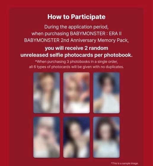 BABYMONSTER 2週年紀念周邊 ms/wm
