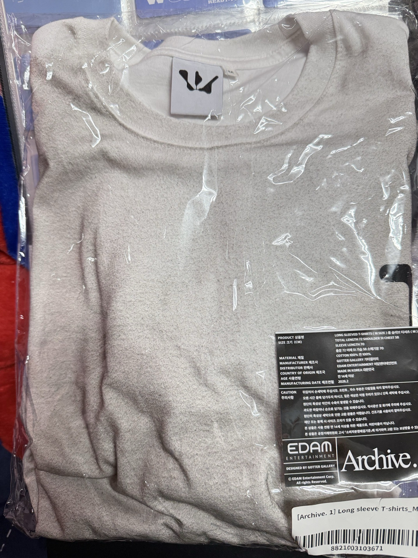 WOODZ曹承衍 Archive.1 長袖T-shirts_M