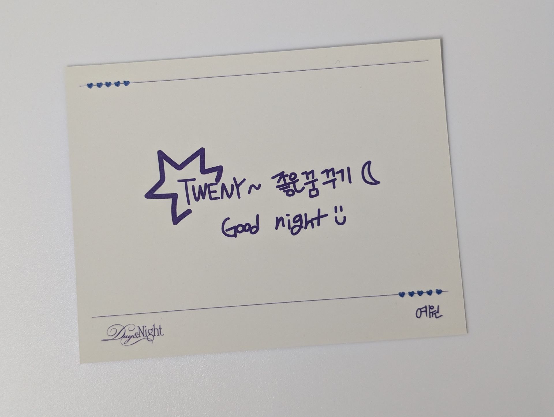 💜 Yewon 電子專手寫卡