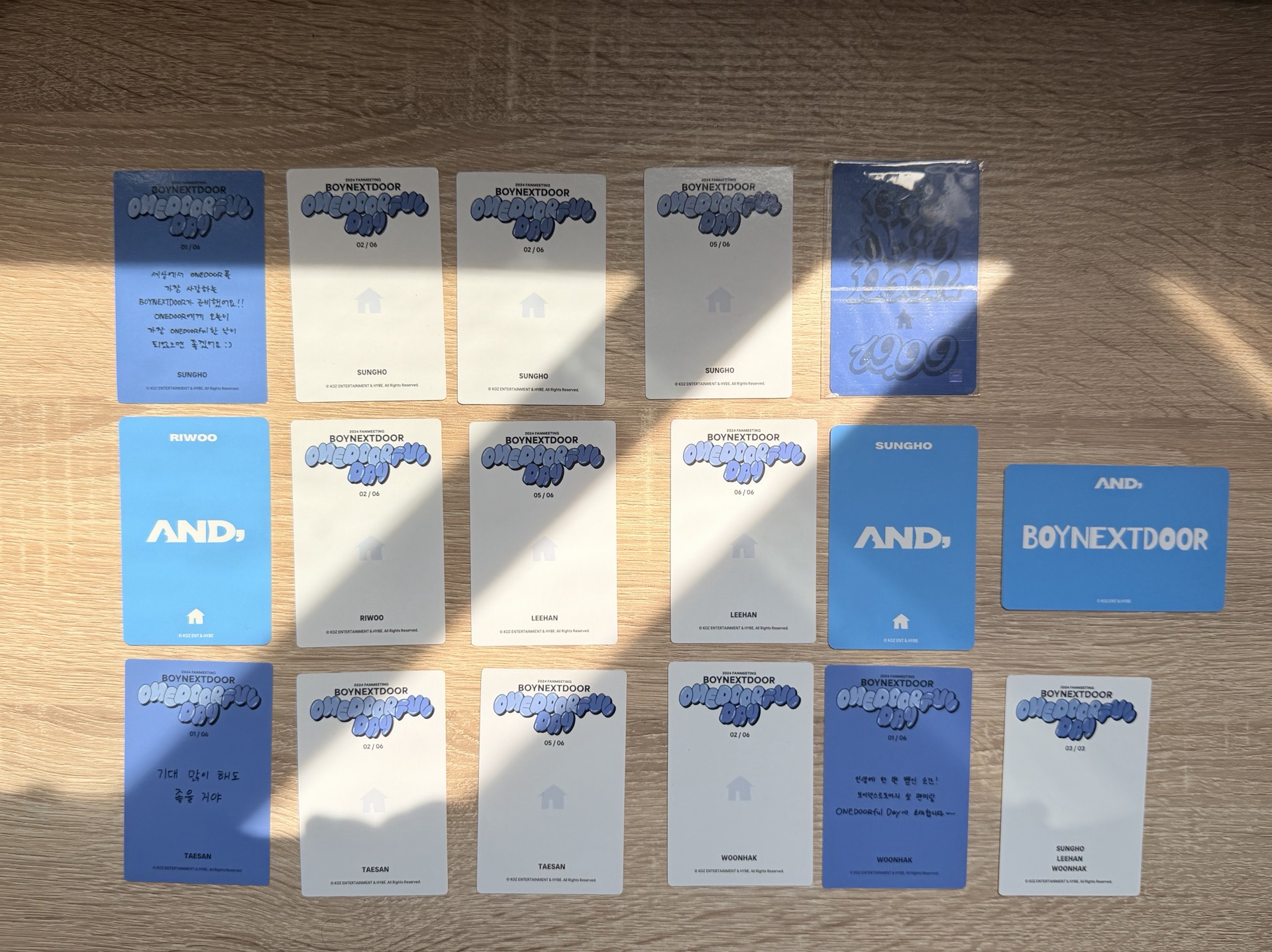 BOYNEXTDOOR 小卡合輯