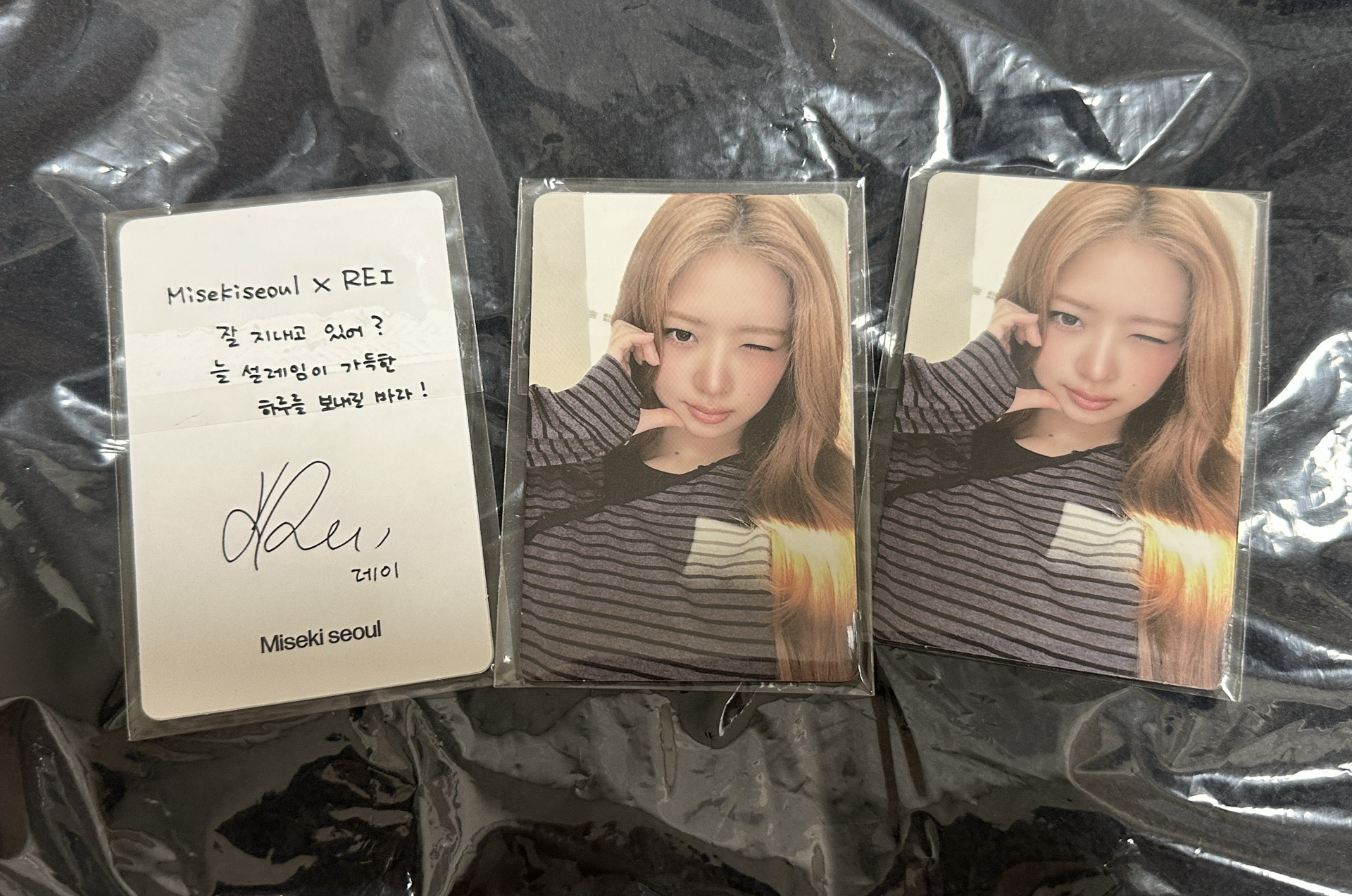 現貨 IVE REI × Misekiseoul 代言卡 