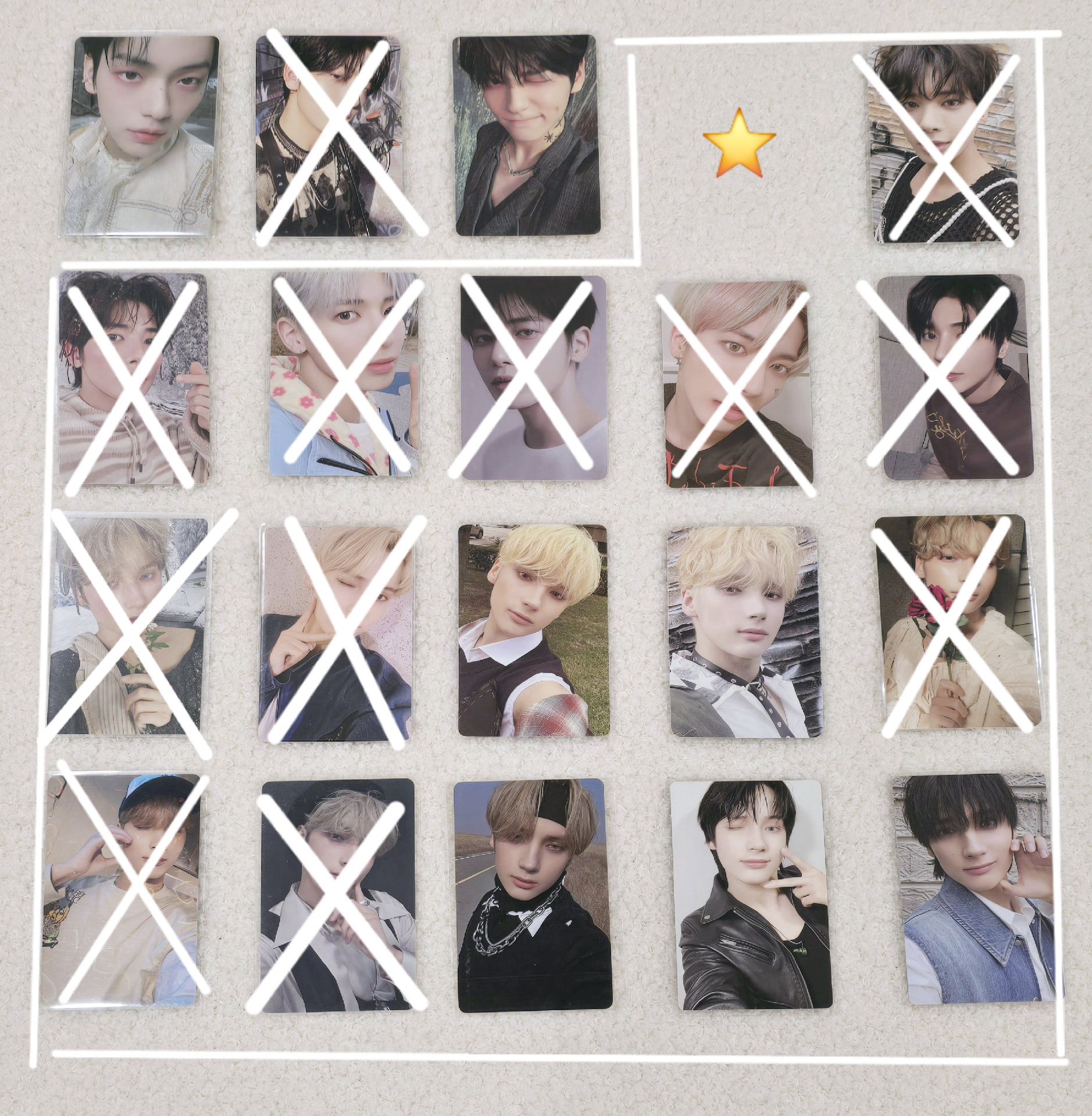 TXT 小卡（⭐為綁卡亦可單帶）