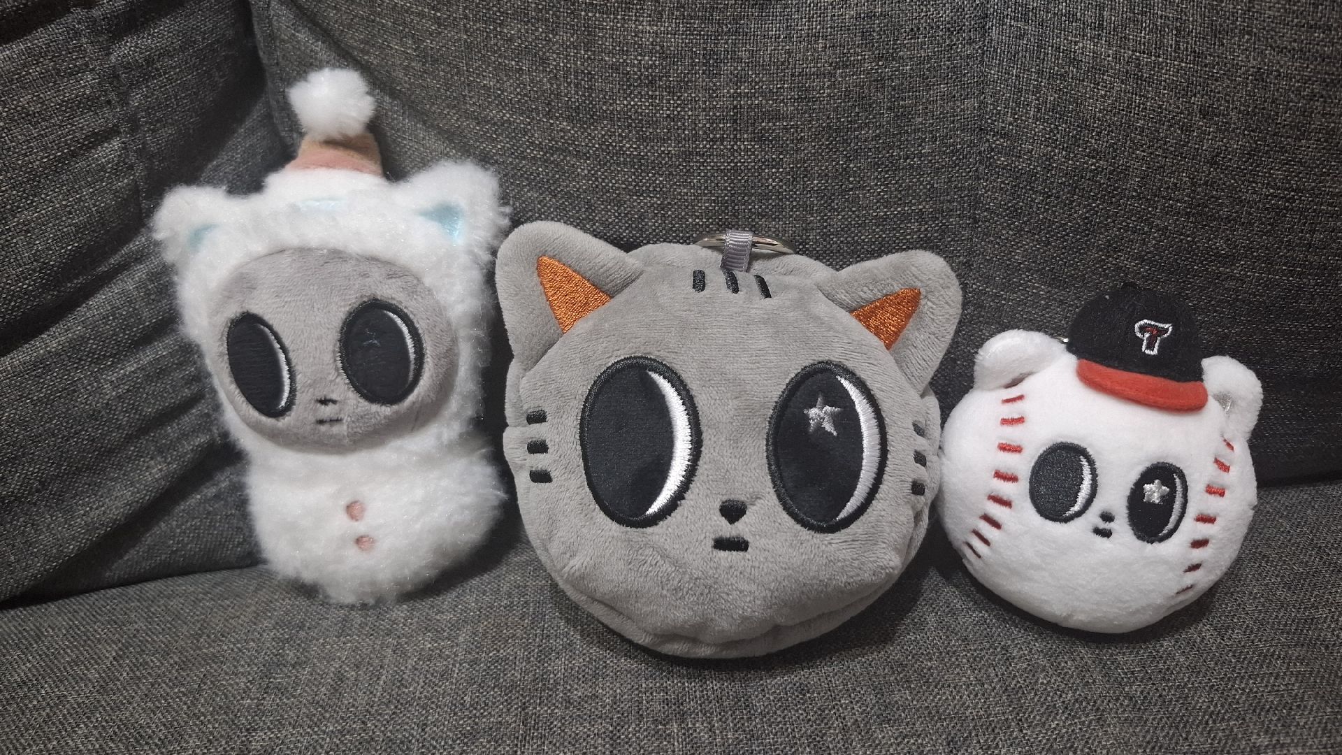 雪人松喵+松喵零錢包+松喵棒球頭