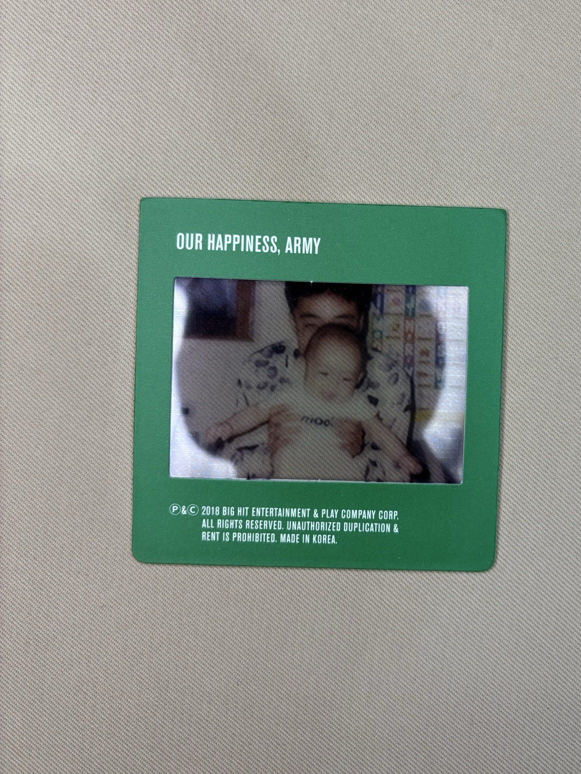 V SG年曆卡 2019寶寶卡