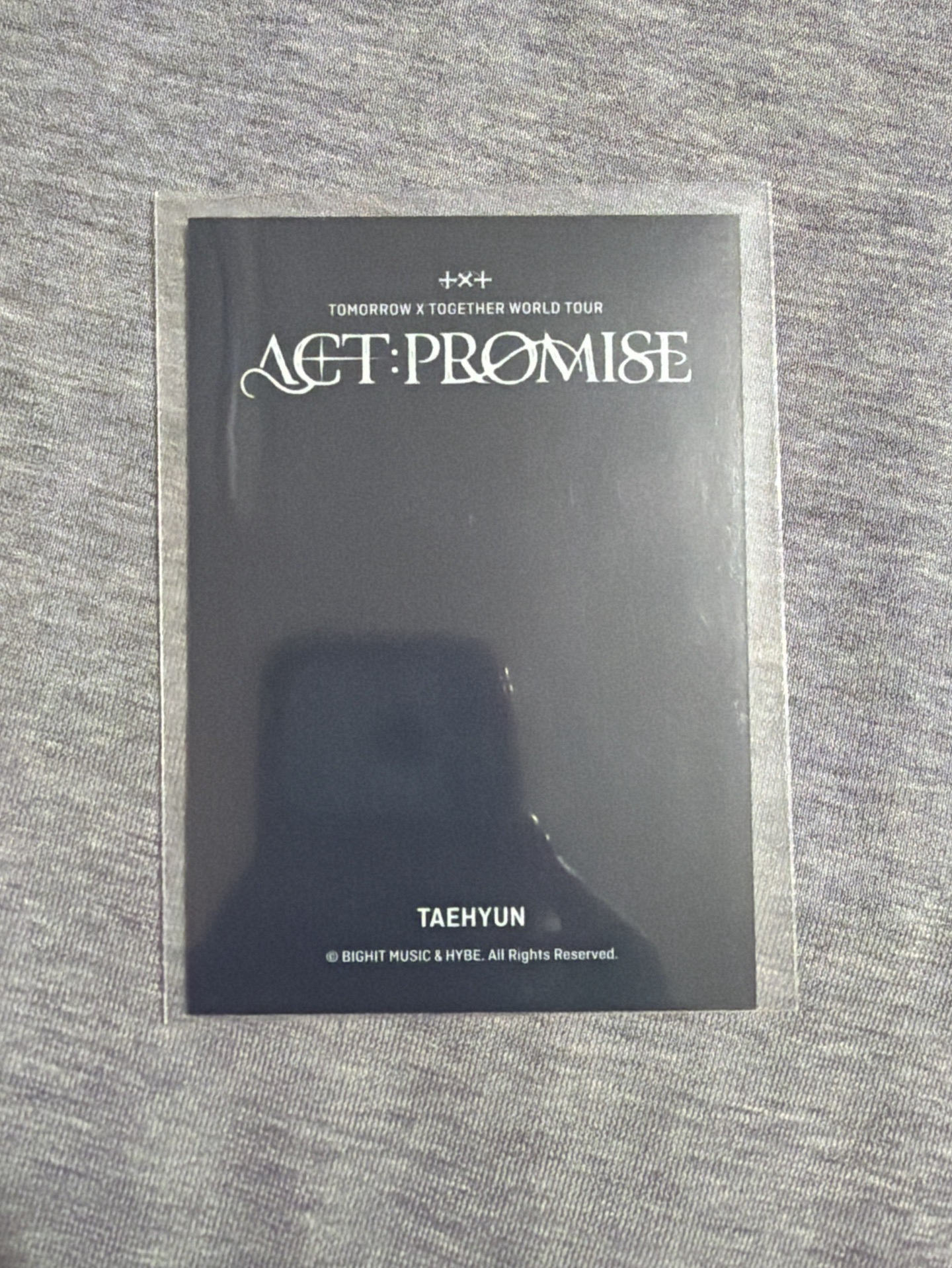 TXT 姜太顯 首爾安可場 夾克卡