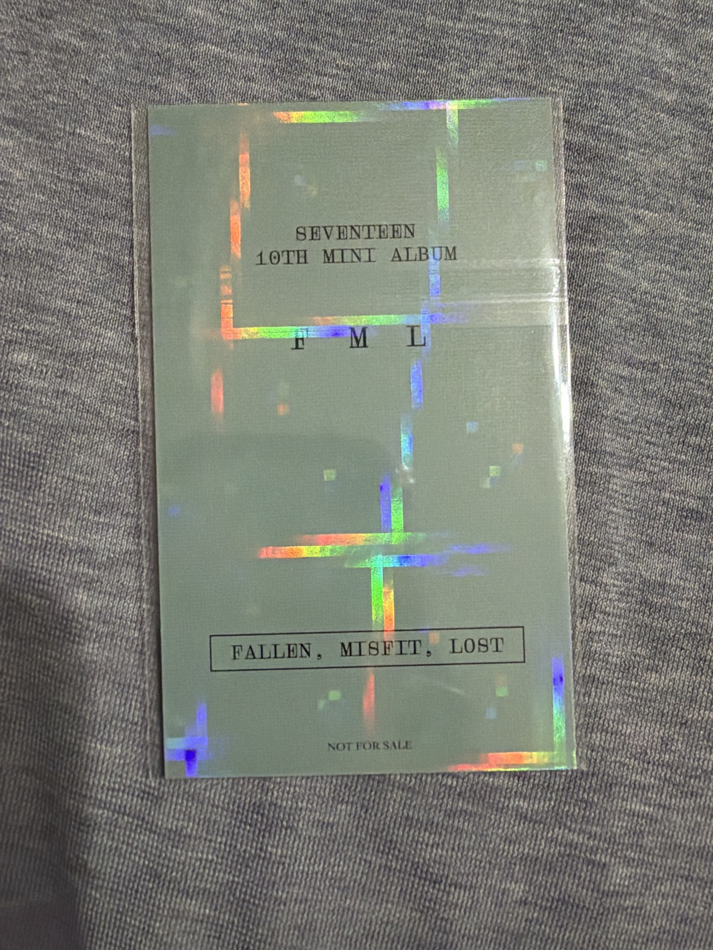 Seventeen 李碩珉DK FML抽選閃卡