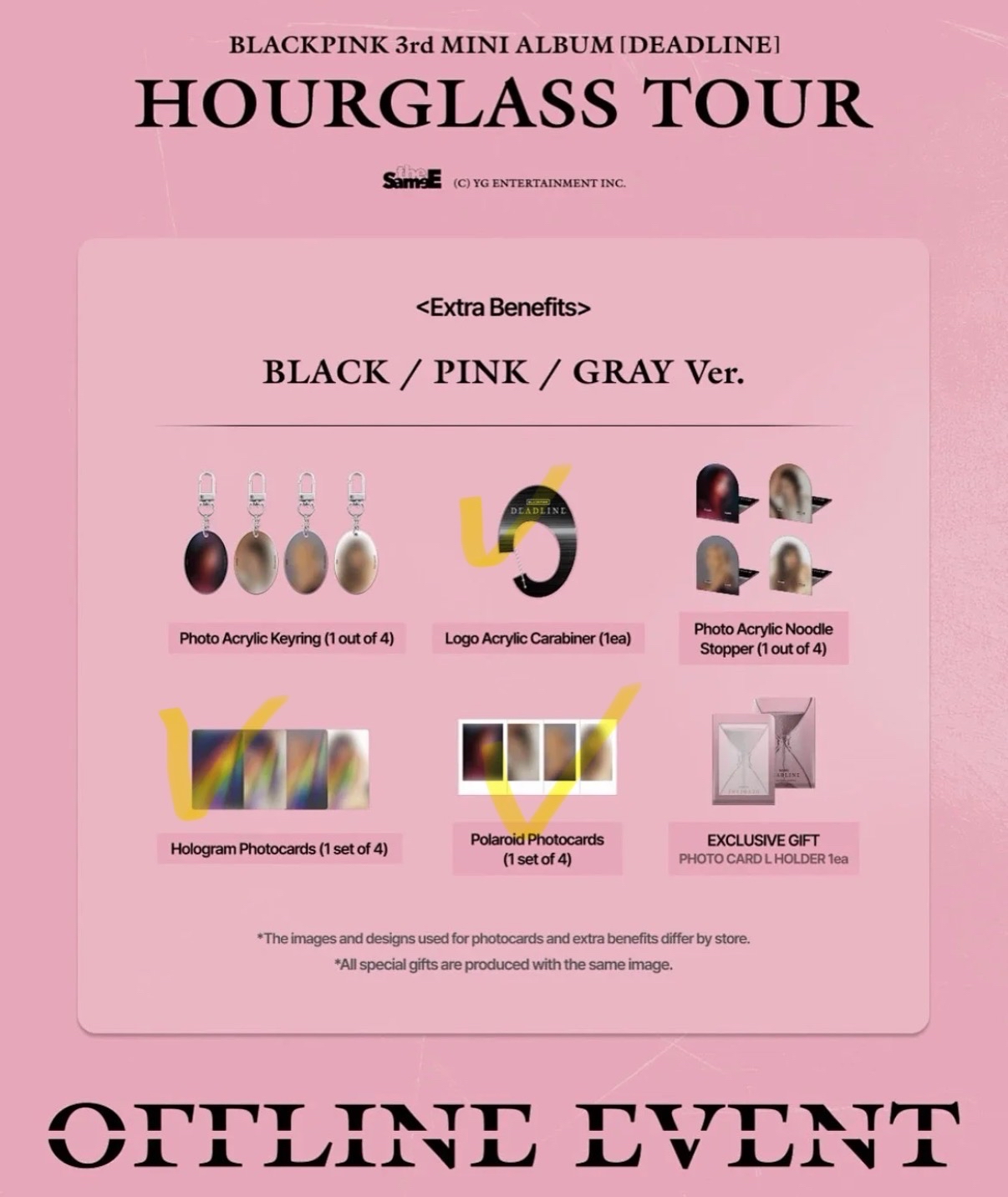 Blackpink沙漏之旅特典