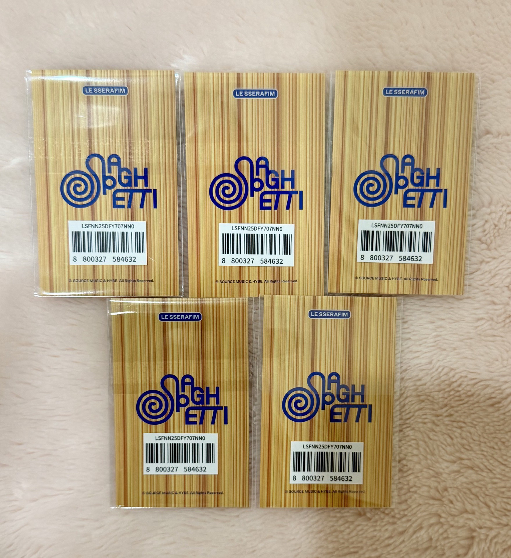 LE SSERAFIM 滿額拍立得 五張一組合售