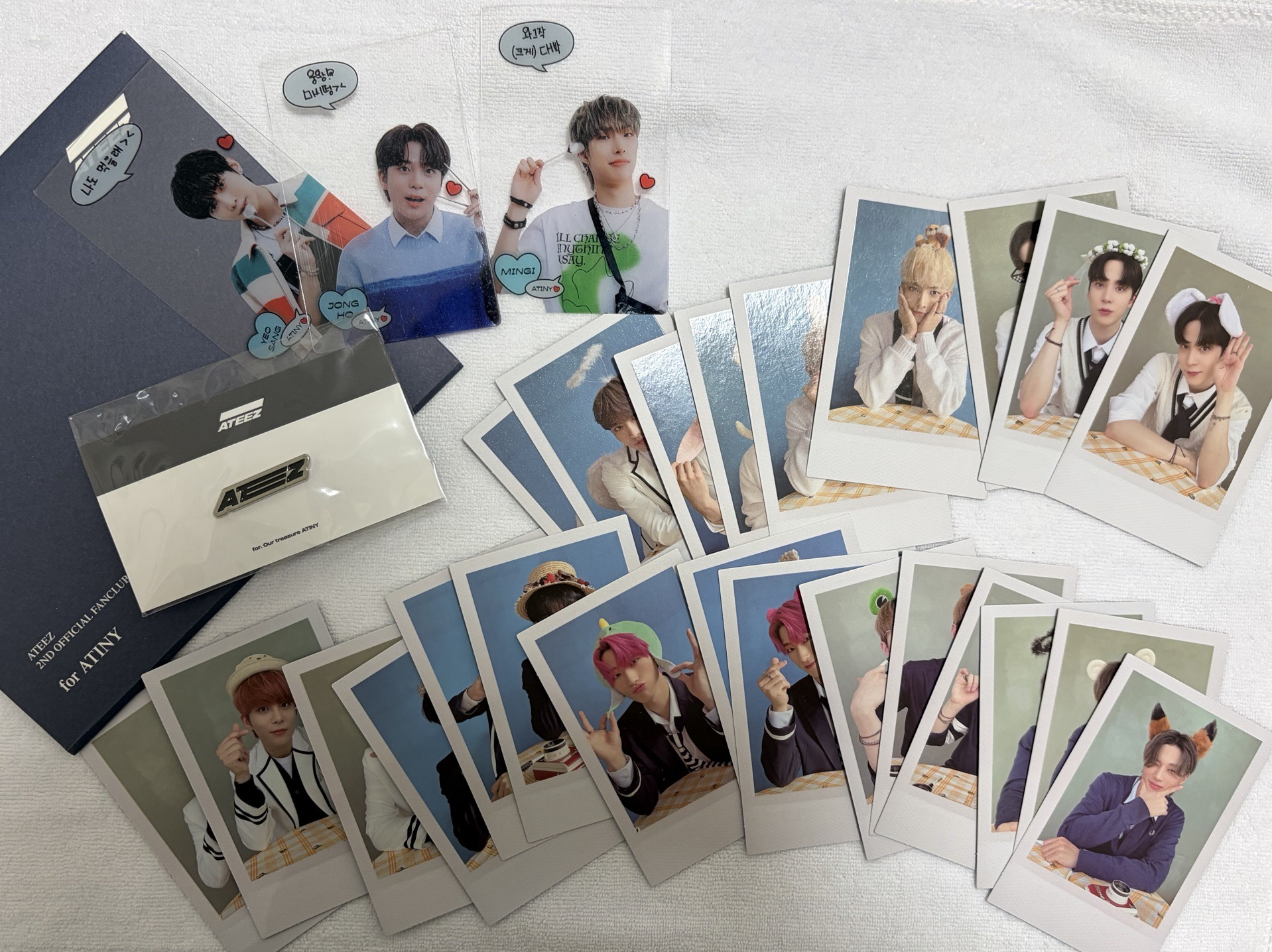 ATEEZ 二期 會員禮卡 三期 透卡 一期 徽章