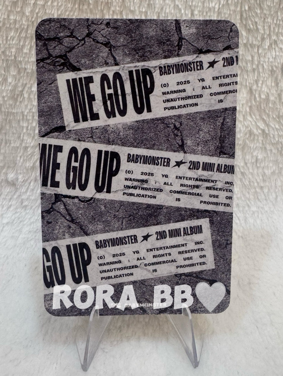 競標 🩵BABYMONSTER RUKA We go up打歌卡 比耶露