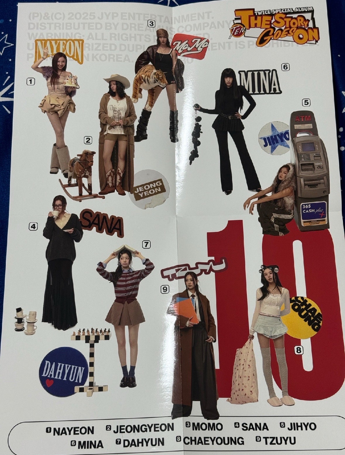 TWICE 十週年專卡跟海報