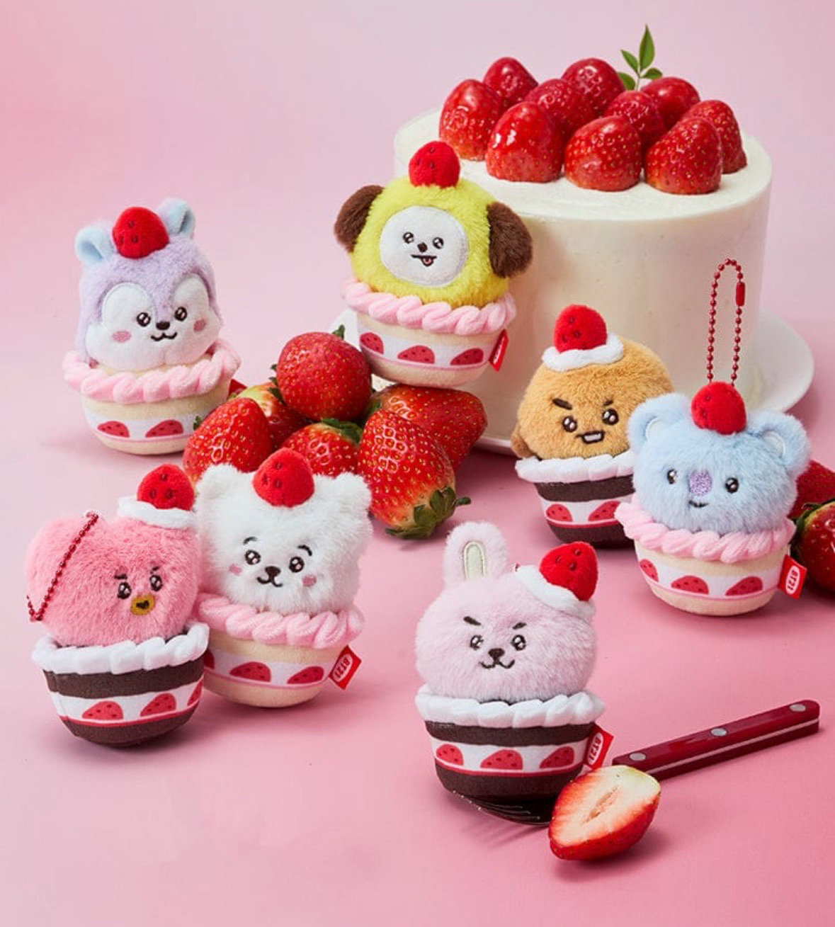 現貨～BT21草莓系列蛋糕 Cooky