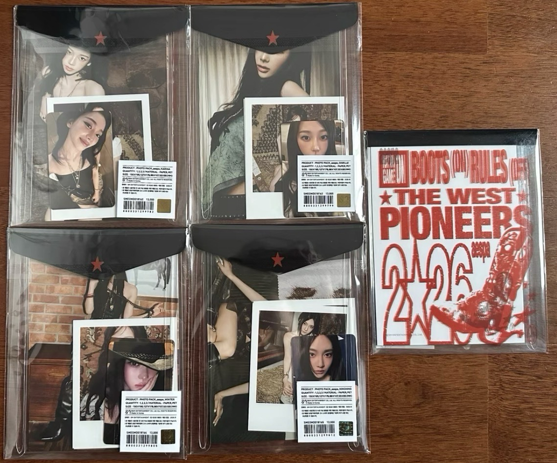 非現 aespa 2026年曆後續照片set 含2小卡