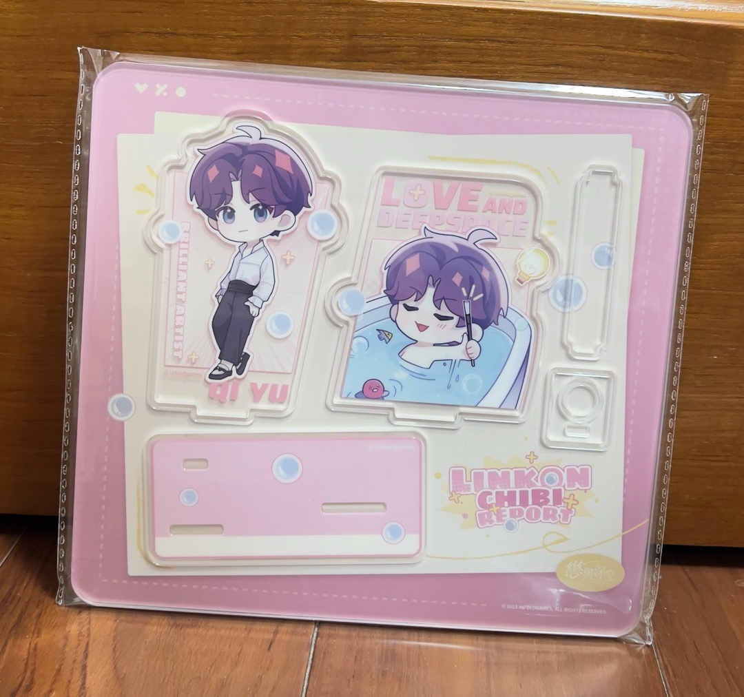 ［準現貨全新］祁煜🐟猫很想你磁吸毛絨娃+壓克力板筆筒