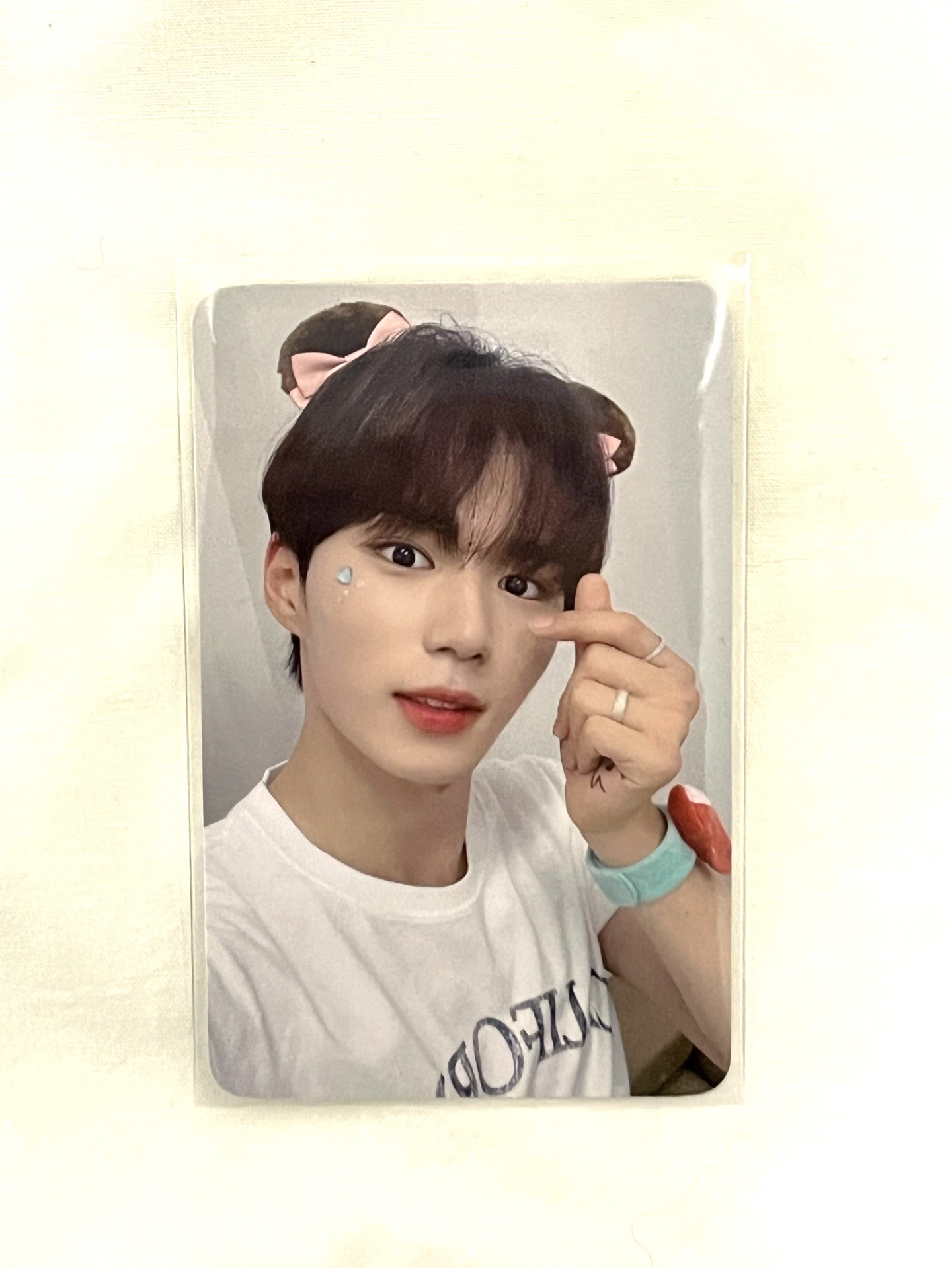 WEi 金俊抒 迷三MS特典卡 雙包包頭 