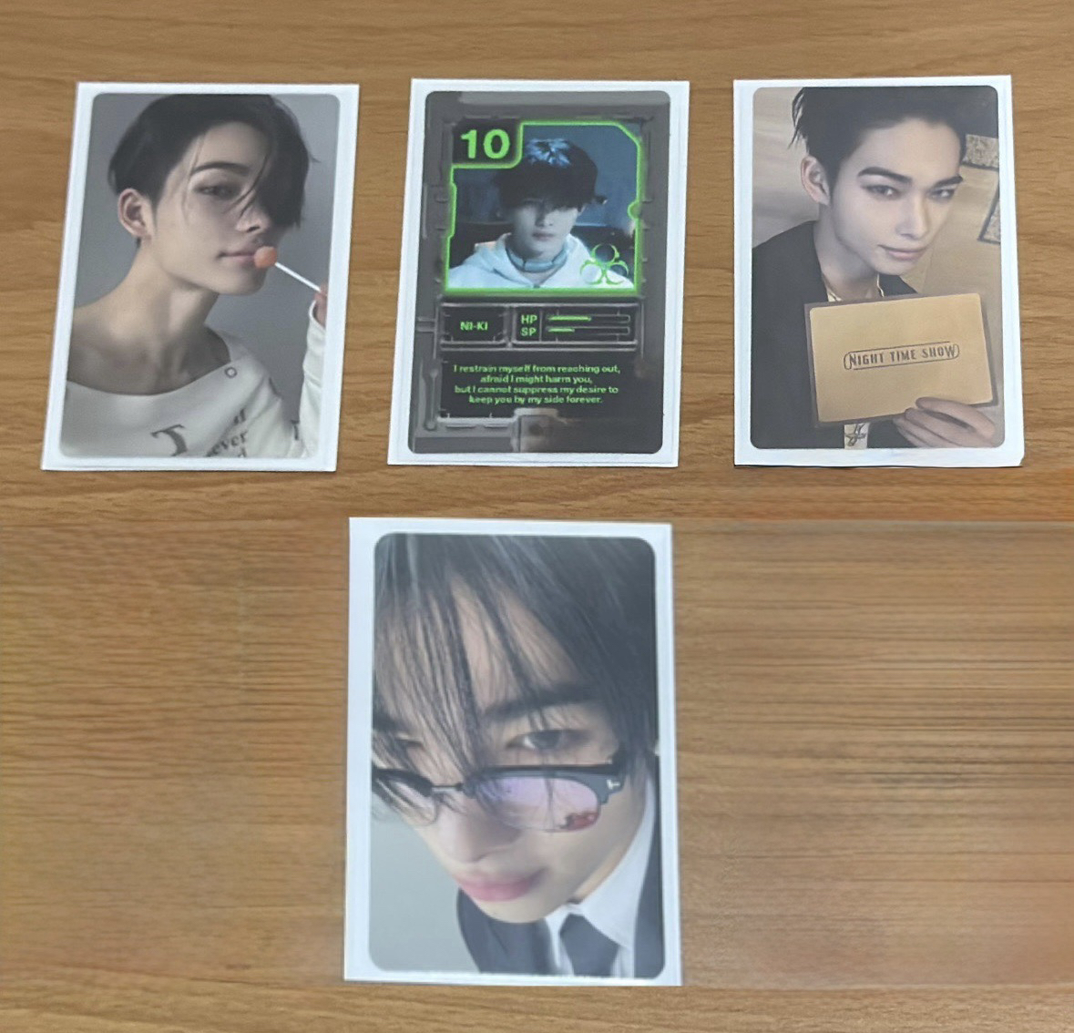 西村力專卡小盤四張