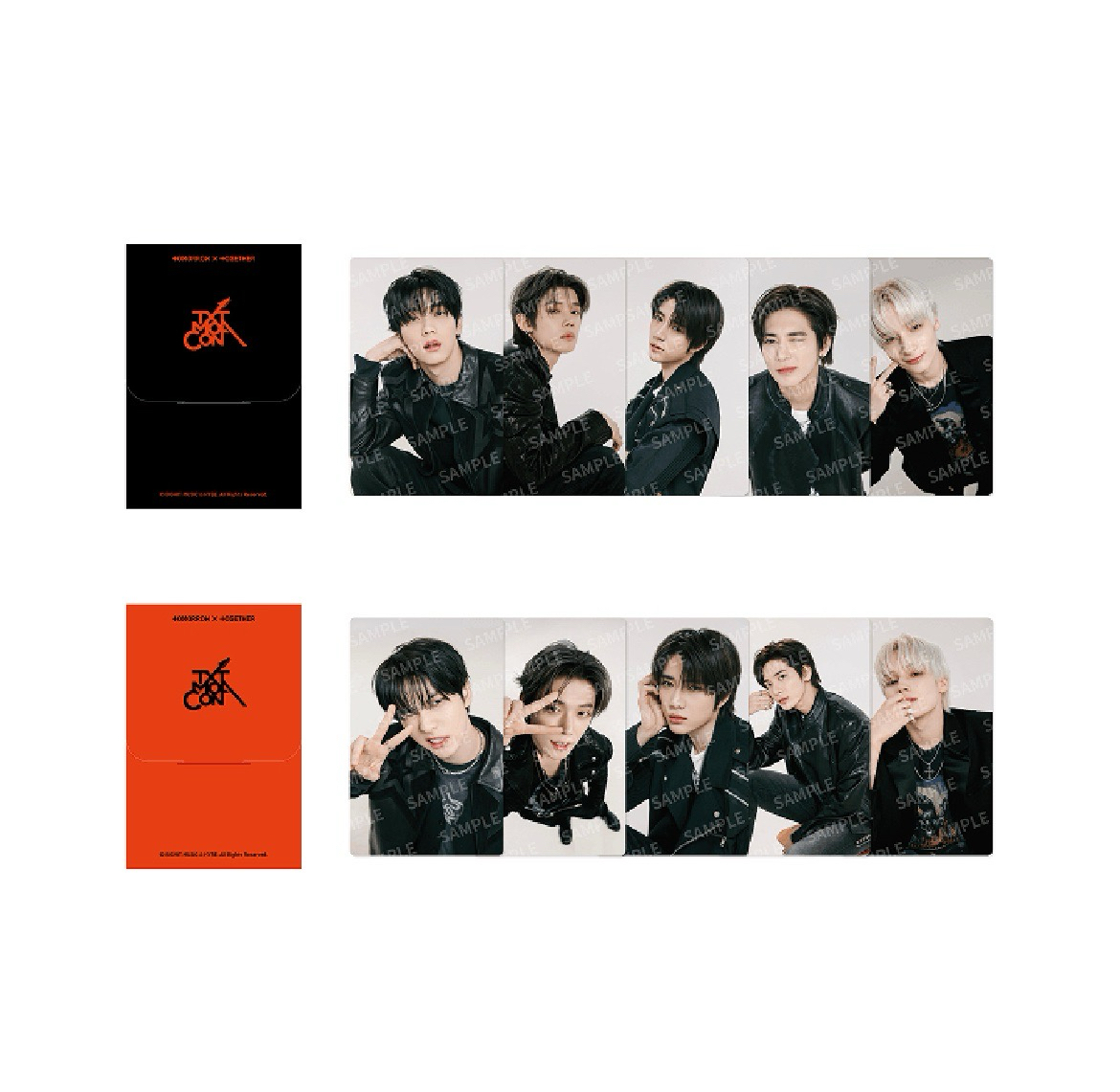 TXT MOA CON 卡包 黑+橘