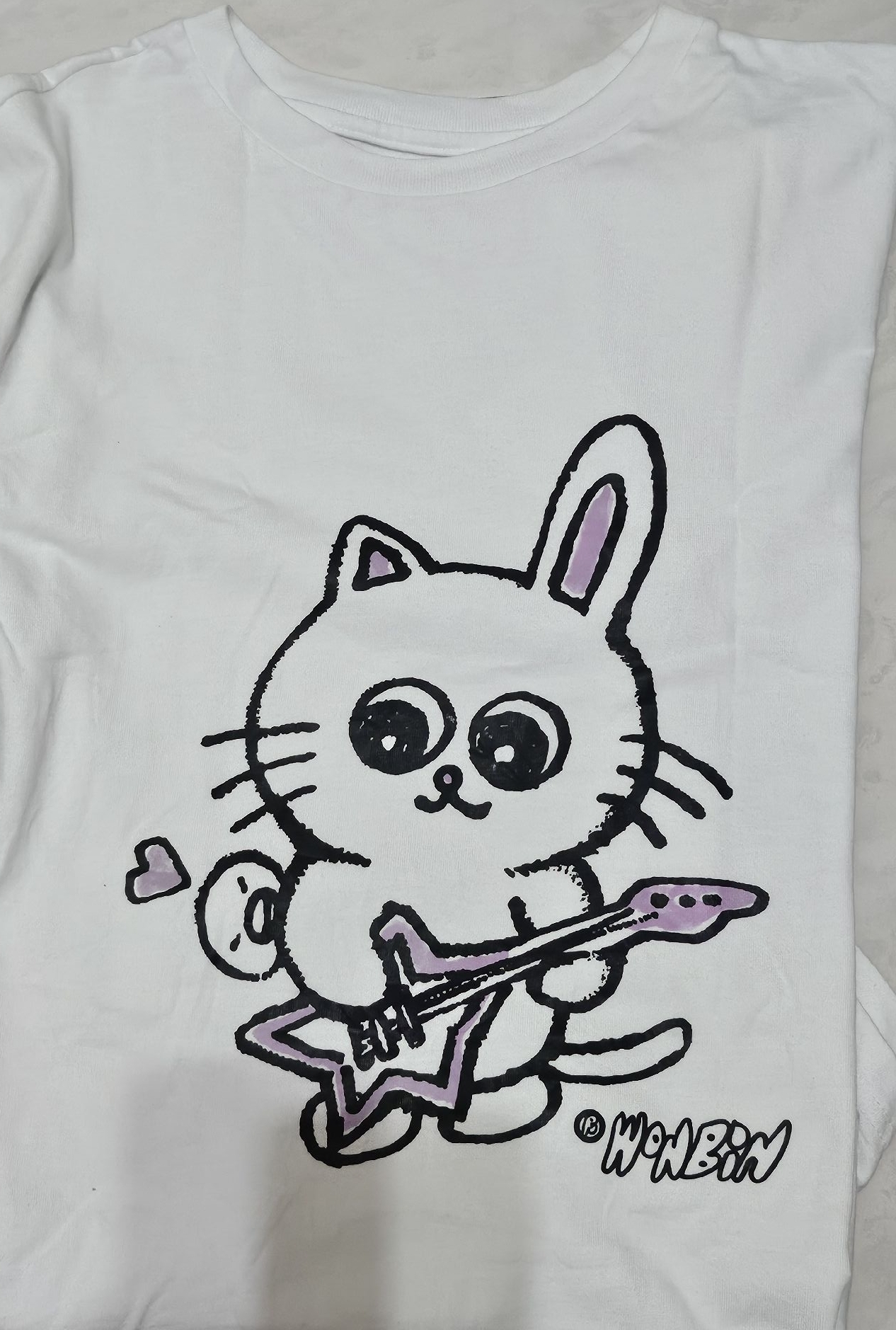 RIIZE Park快閃店限定 客製短T 兔喵鴨 WONBIN ver