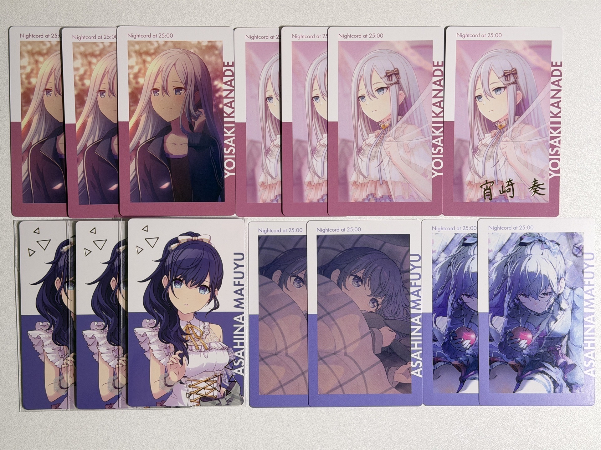 プロセカ 世界計畫 25時 宵崎奏 朝比奈真冬 朝比奈まふゆ EP 小卡 特典 金簽 簽卡 燙金