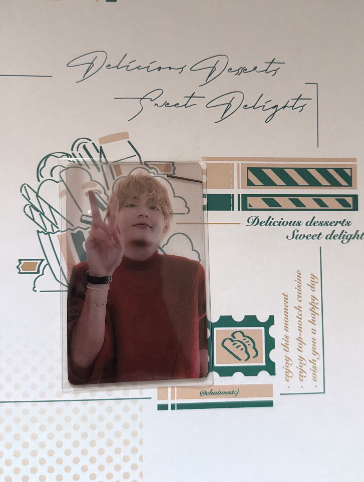 BTS 金泰亨 V layover 早鳥 特典卡