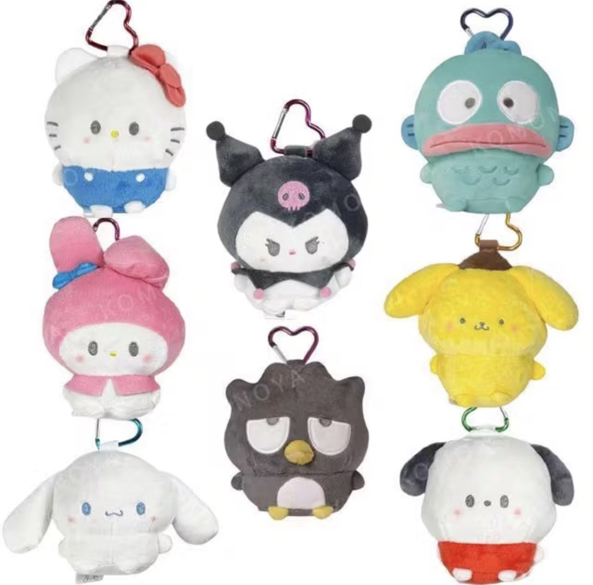 三麗鷗豆豆眼 愛心扣 