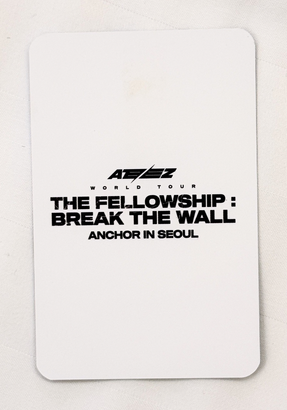 宋旼琦 Break the Wall 入場卡 / 場限卡 ANCHOR IN SEOUL