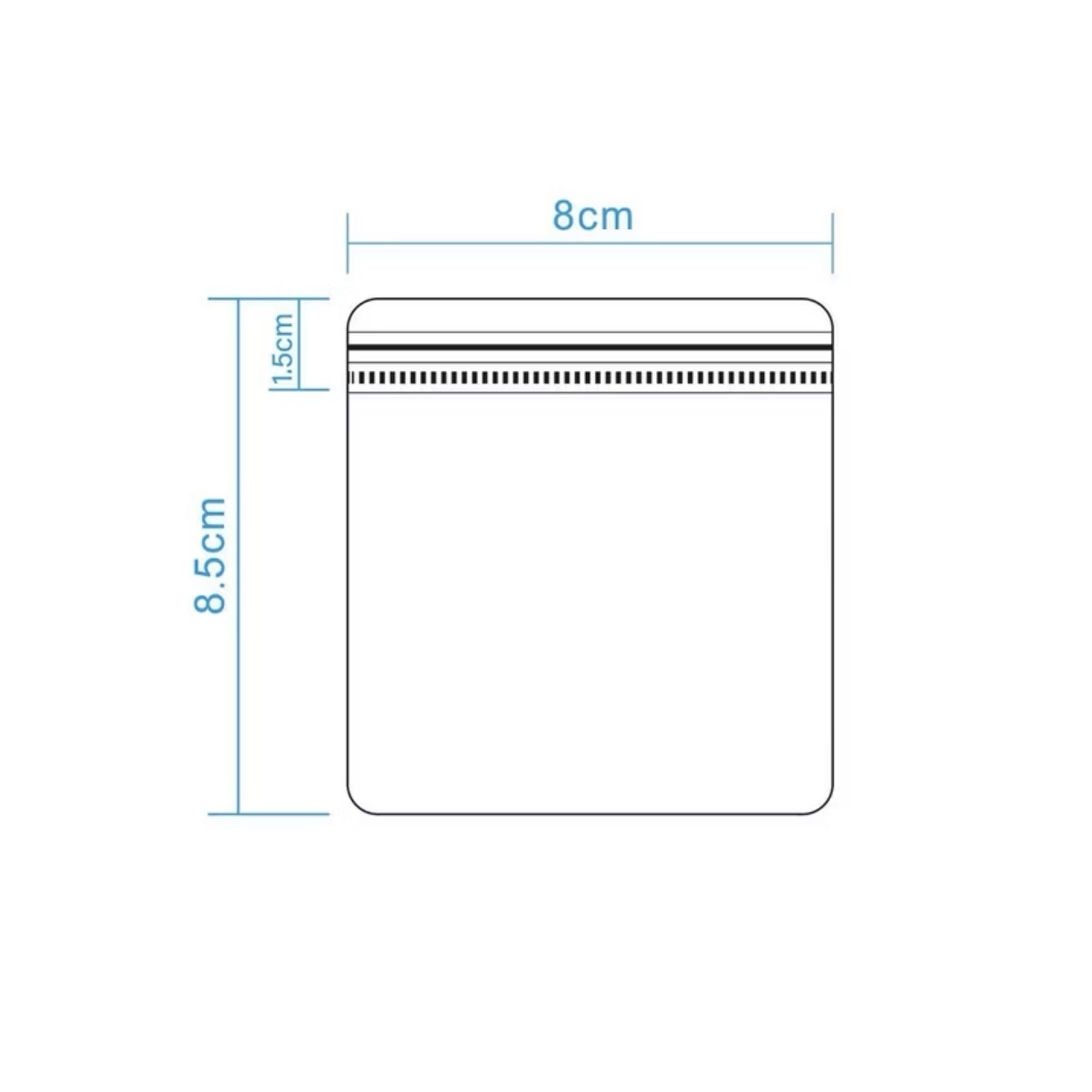 PVC夾鏈袋 8*8.5cm