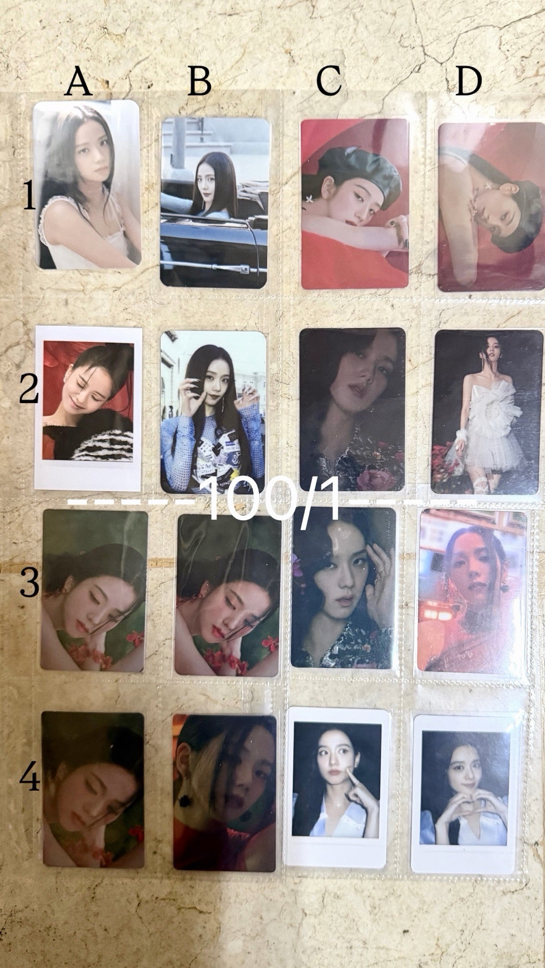 JISOO <ME>專輯 特典小卡