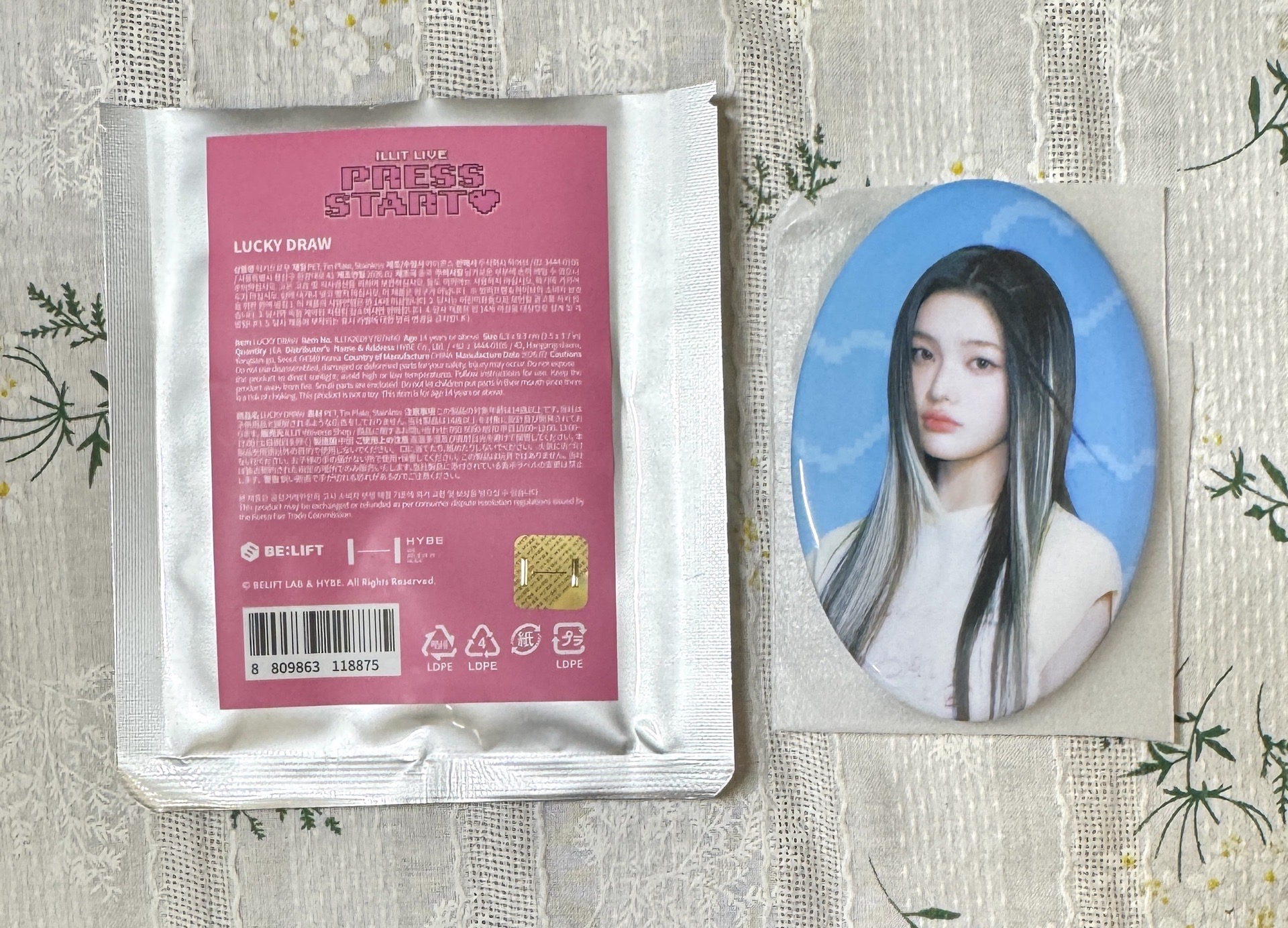 可直拍 場週徽章 彩羽