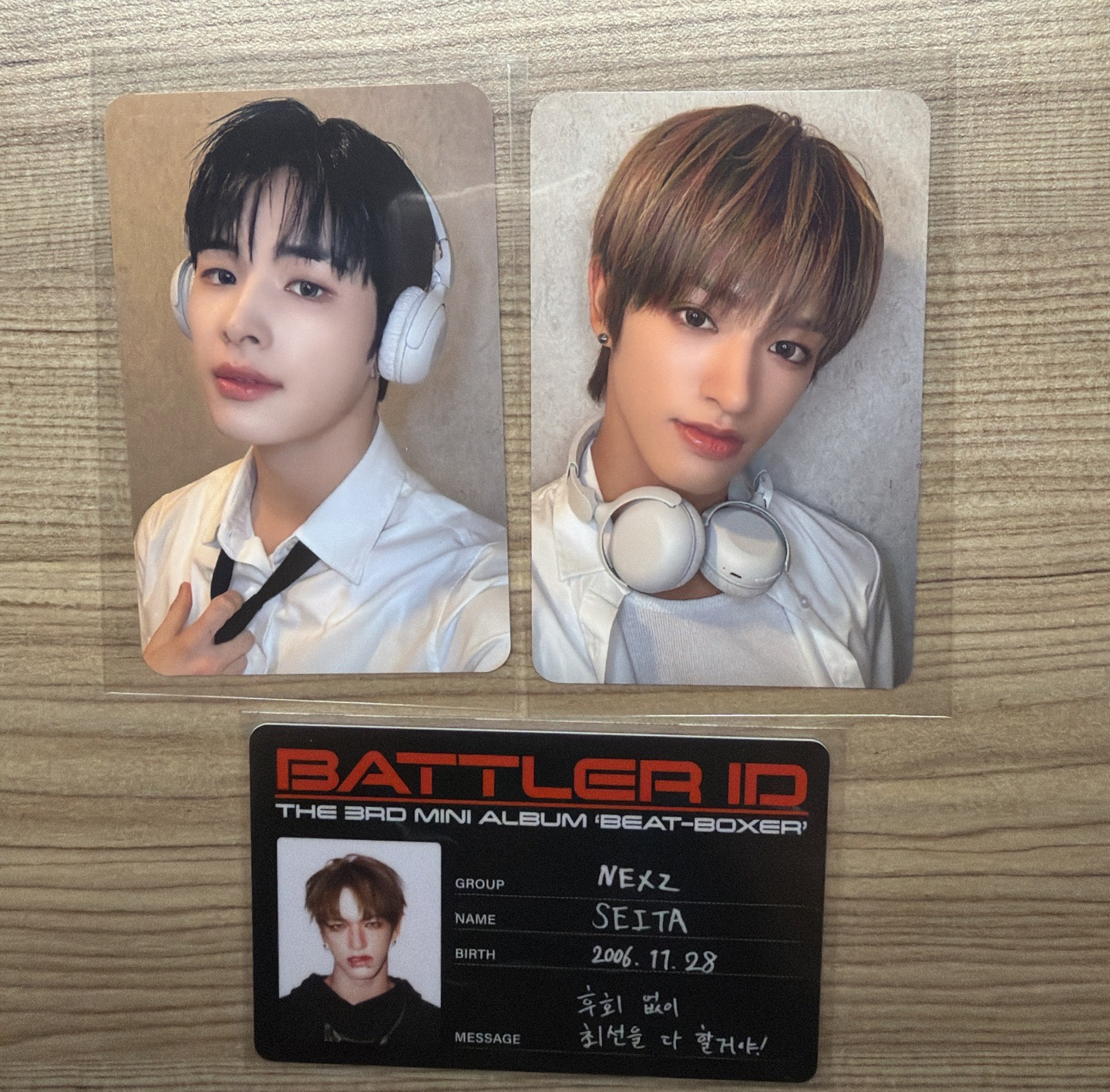 NEXZ 簽售卡 耳機