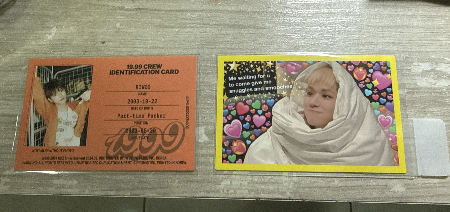 BND RIWOO 橫式專卡