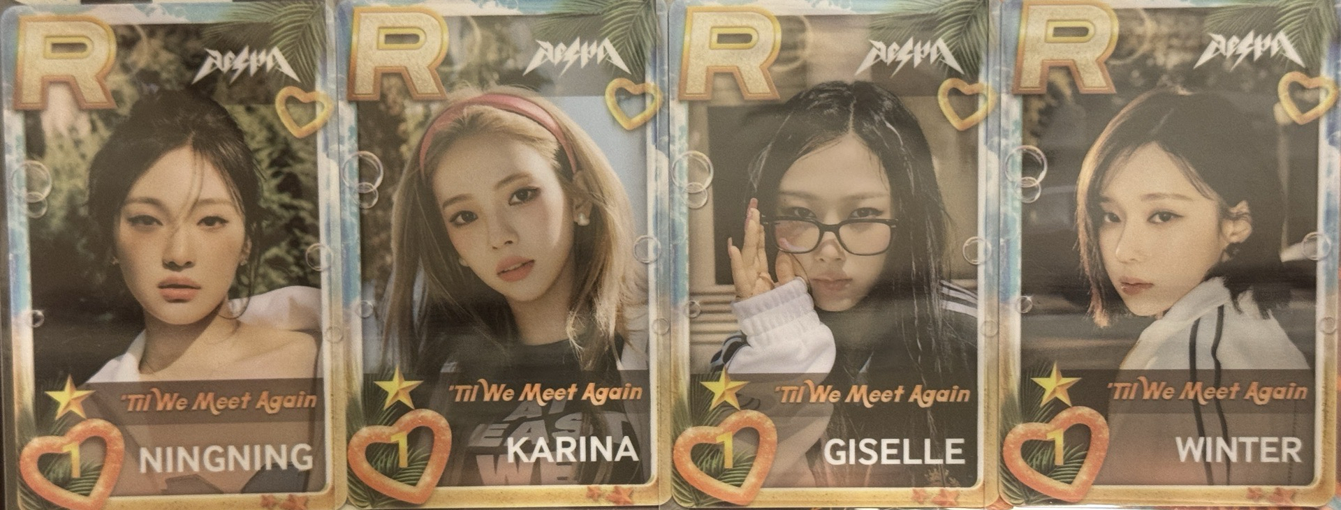 aespa spicy遊戲卡一套