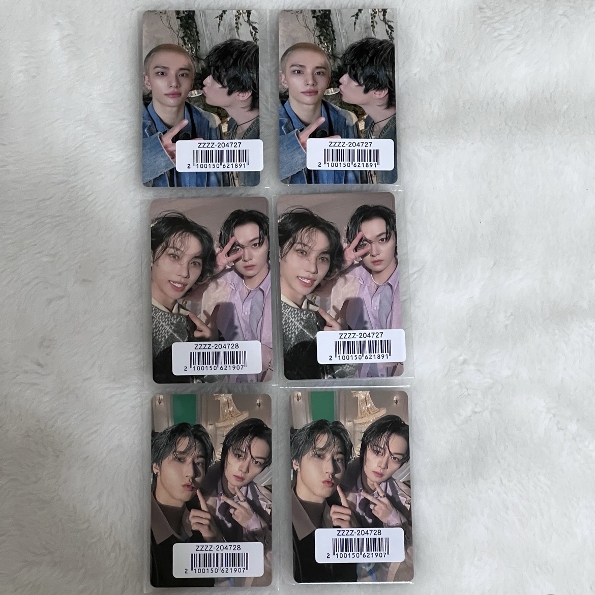Stray Kids Hollow JYP JAPAN Fanclub 特典卡 雙人卡 旻城 旻辰 旻菲