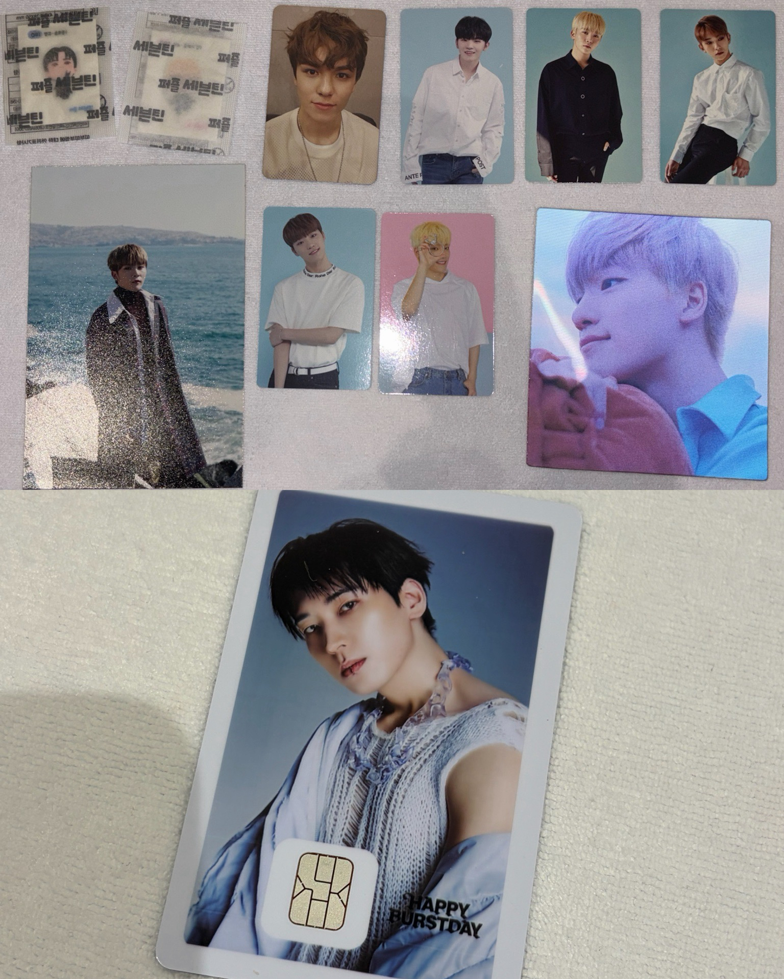 SEVENTEEN 17’s cut 生寫真 專卡 會員禮卡 NAMANE GS25麵包貼紙 一些啥的全出..