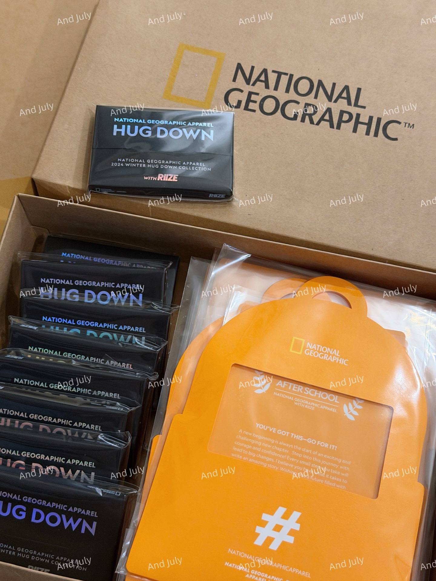 RIIZE 國家地理 代言卡 新學期四格明信片